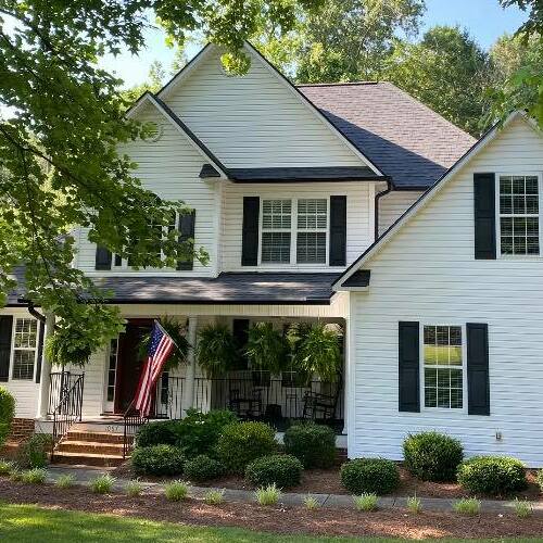 A Home With White Siding